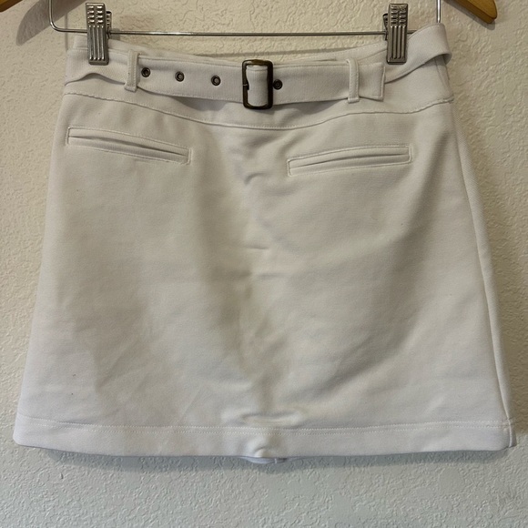 Maeve Dresses & Skirts - Maeve Belted White Mini Skirt - Size XS